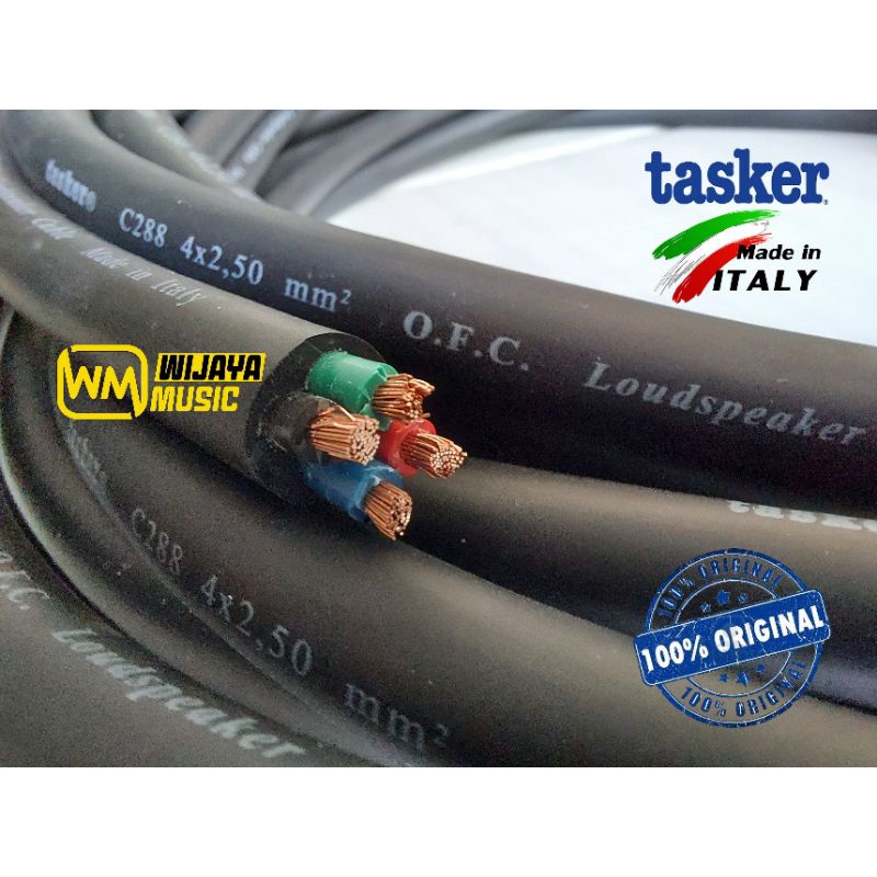 TASKER C288 Made in Italy Kabel Speaker ukuran 4 x 2,5 mm