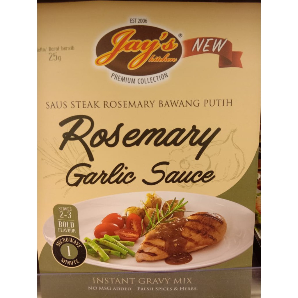 

Jay's Kitchen Saus Steak Rosemary Bawang Putih 25 gr