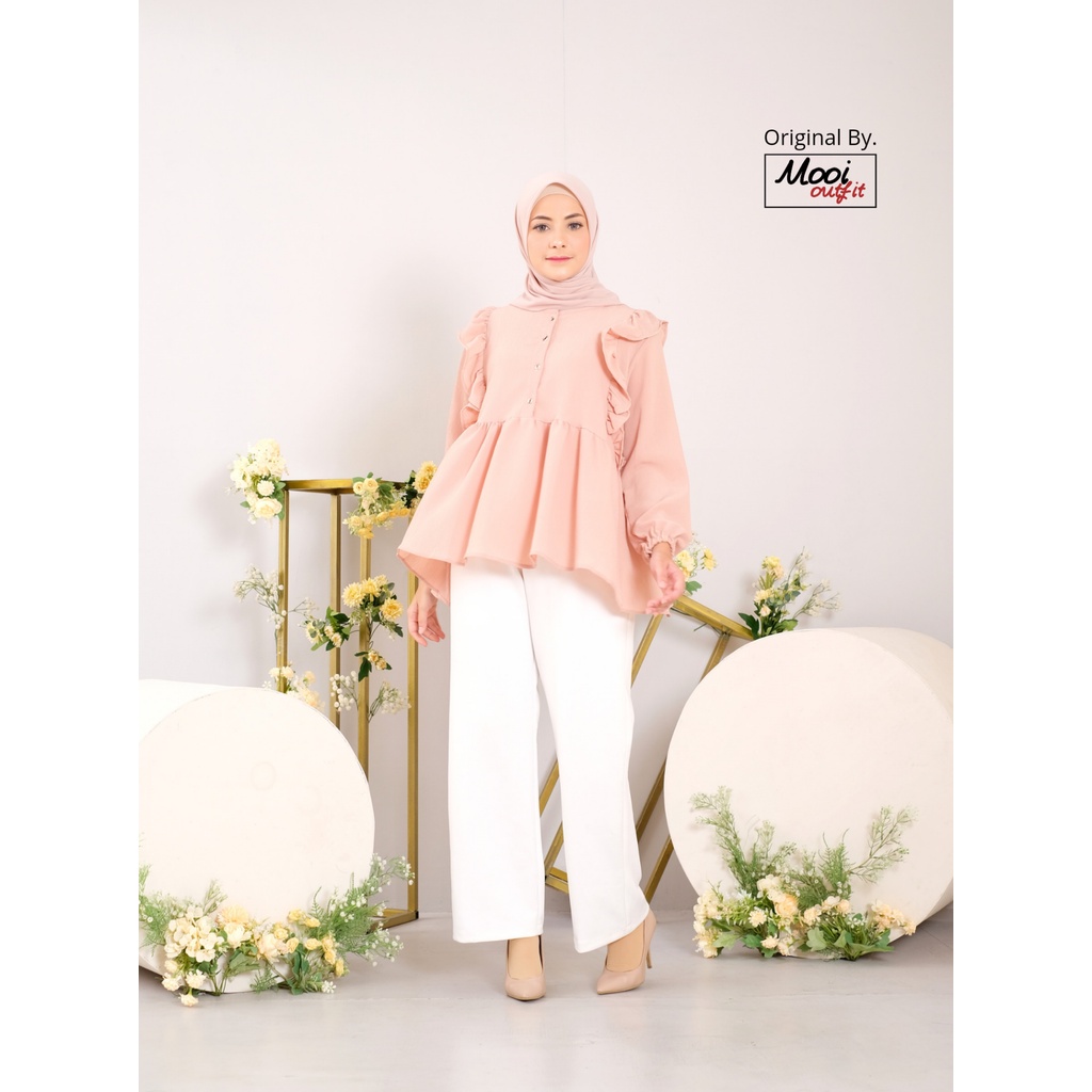 Blouse Shaura / Blus Wanita Jumbo / Blouse Wanita Jumbo Ld 120 / Baju Atasan Wanita Kekinian