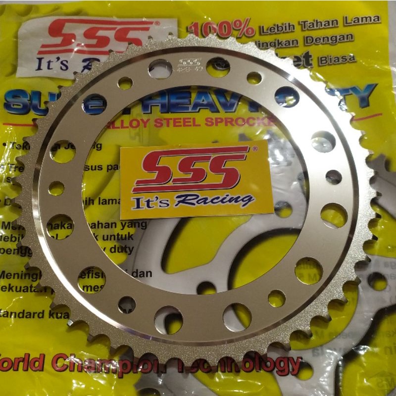 SSS Gear Belakang 428 CRF 150 CRF150 40T 41T 42T 43T 44T 45T 46T 47T 48T 49T 50T 51T 52T 53T 54T 55T