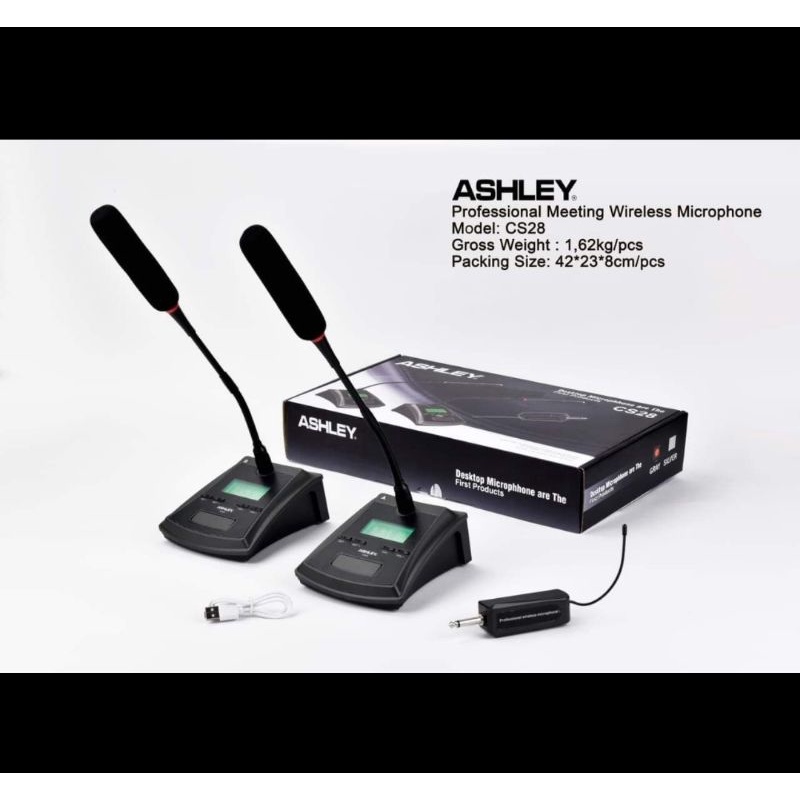 mic wireless podium conference ashley cs28 cs28 2 mic meha original
