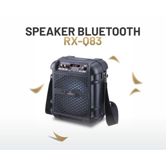 PORTABLE SPEAKER BLUETOOTH - RX - Q83 BLACK