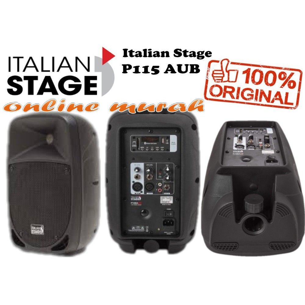 Speaker Aktif Italian Stage P115 AUB Original 15 Inch Bluetooth usb