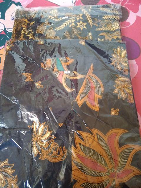 Kemeja Batik Motif Kubis Hitam Baju Seragam Kantor Alkhalis