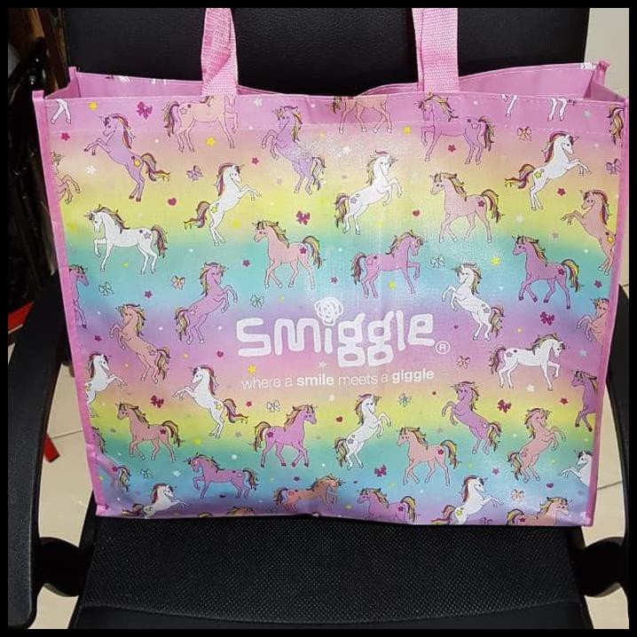 

RESELLER OPEN Smiggle Reuse Bag - merah Muda