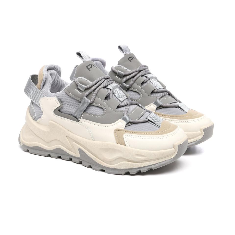 ⇚ PVN Jungkook Sepatu Sneakers Wanita Sport Shoes Krem 129 が