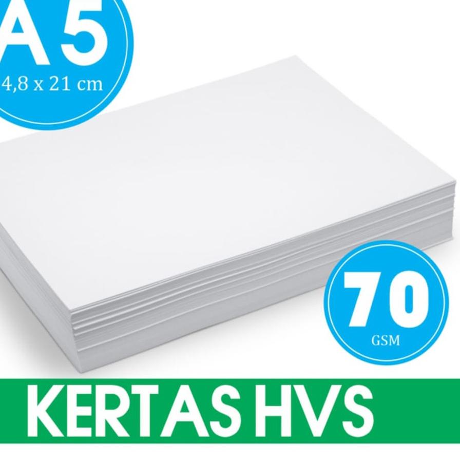 

Flash Sale|SQ40|500 LEMBAR KERTAS HVS A5 14.8 CM X 21 CM
