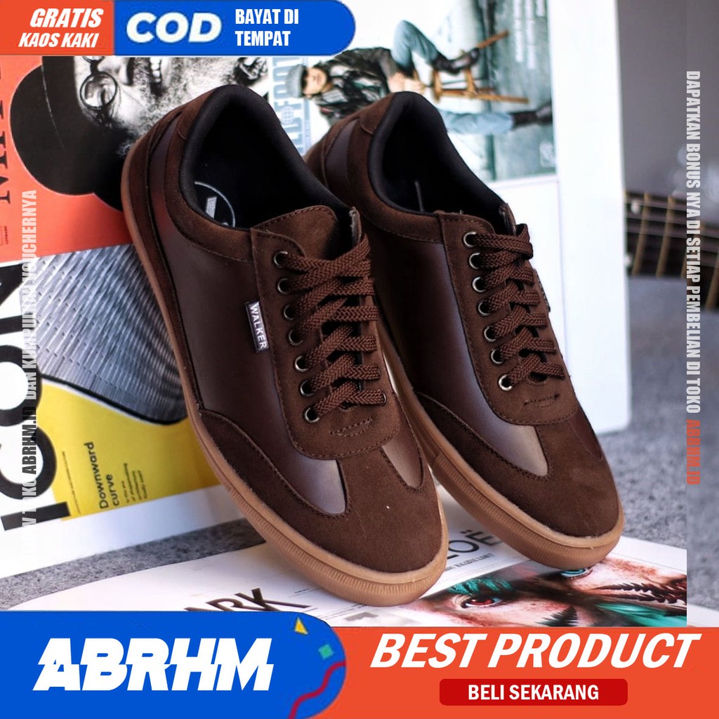 ABRHM X RAMIRES Sepatu Kasual Pria Casual Sepatu Sneakers Pria Sepatu Cowok / Cowo Ori Sepatu Sneaker Kerja Gaya Santai Keren Kekinian Original Murah Terlaris