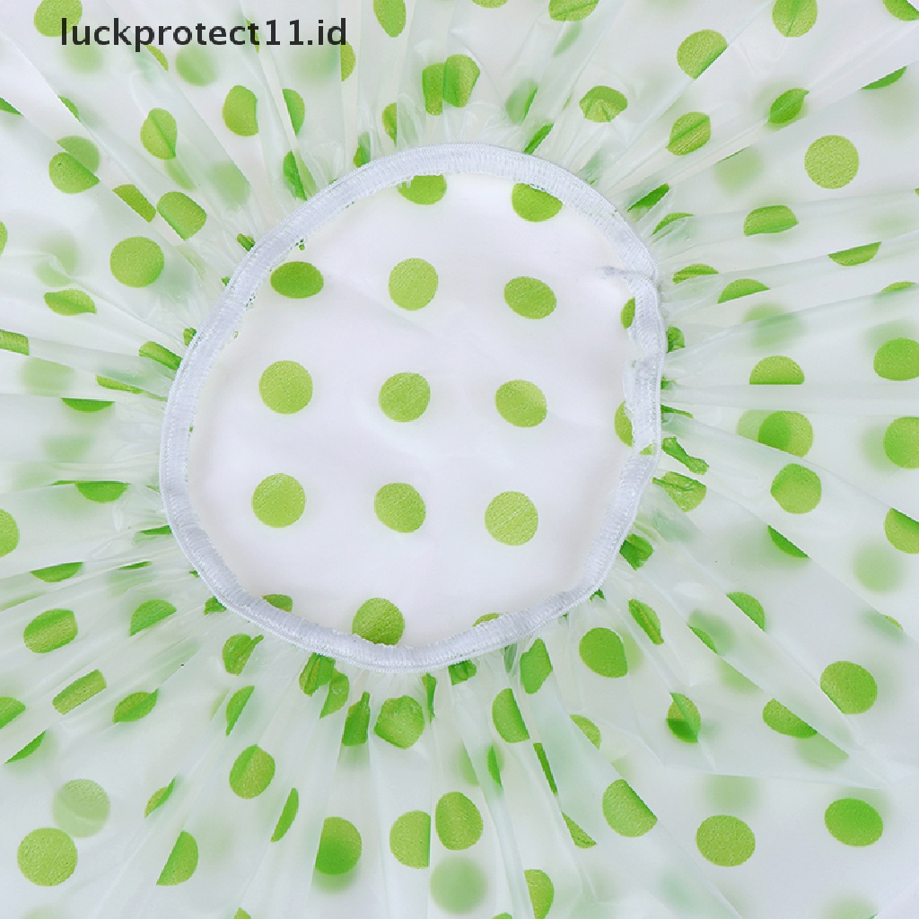 //HG&amp;ID// Adult Shower Cap Plastic Waterproof Reusable Hair Bath Hat Shower Care .