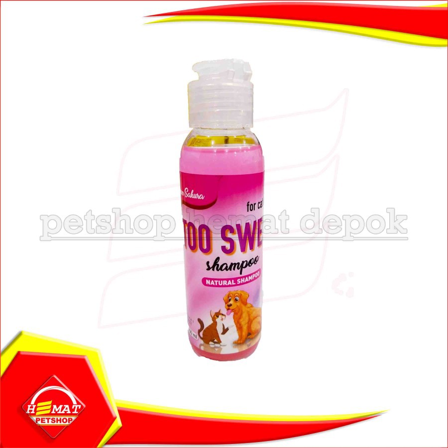 Shampoo Kucing Anjing kelinci natural Too Sweet 100 ml Shampo Cat Dog rabbit 100ml-BLOSSOM SAKURA