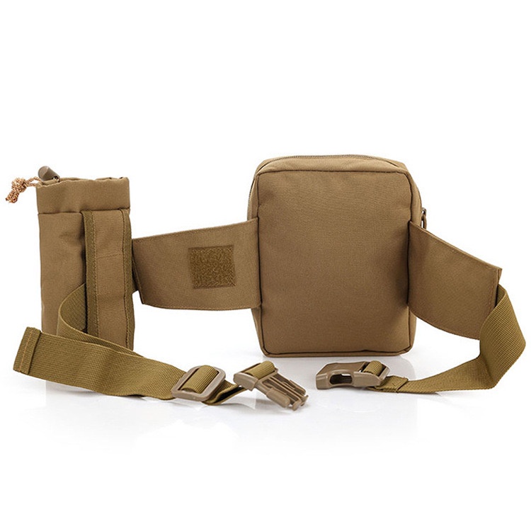 Tas Pinggang Pria Dengan Tempat Botol Minum / Tas Pinggang Pria Army / Tas Pinggang Tactical / Crossbody Bag