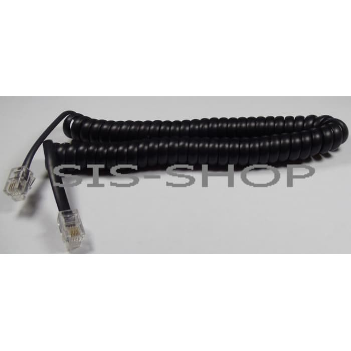 KABEL TELEPON SPIRAL / KABEL HEADSET TELEPON HITAM