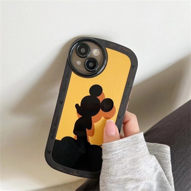 Soft Case Pelindung Lensa Bulat Motif Tikus Untuk iPhone 13 12 11 Pro Max SE 2020 Xr X Xs Max 7 8 6 6s Plus