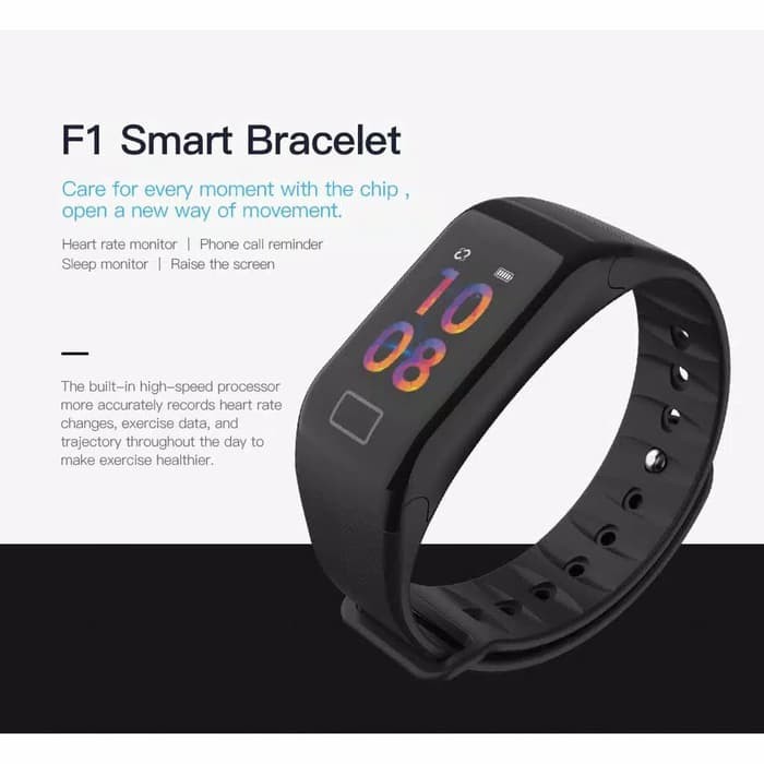 Jam Tangan Smartwatch F1 Pria dan Wanita Pedometer Tekanan Jantung