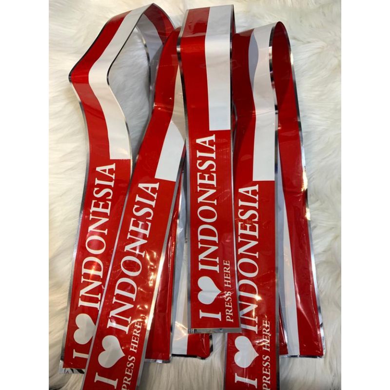 BALON STIK PANJANG MERAH PUTIH / BALON TEPUK STIK MERAH PUTIH / BALON TONJOK / BALON PENTUNG / BALON