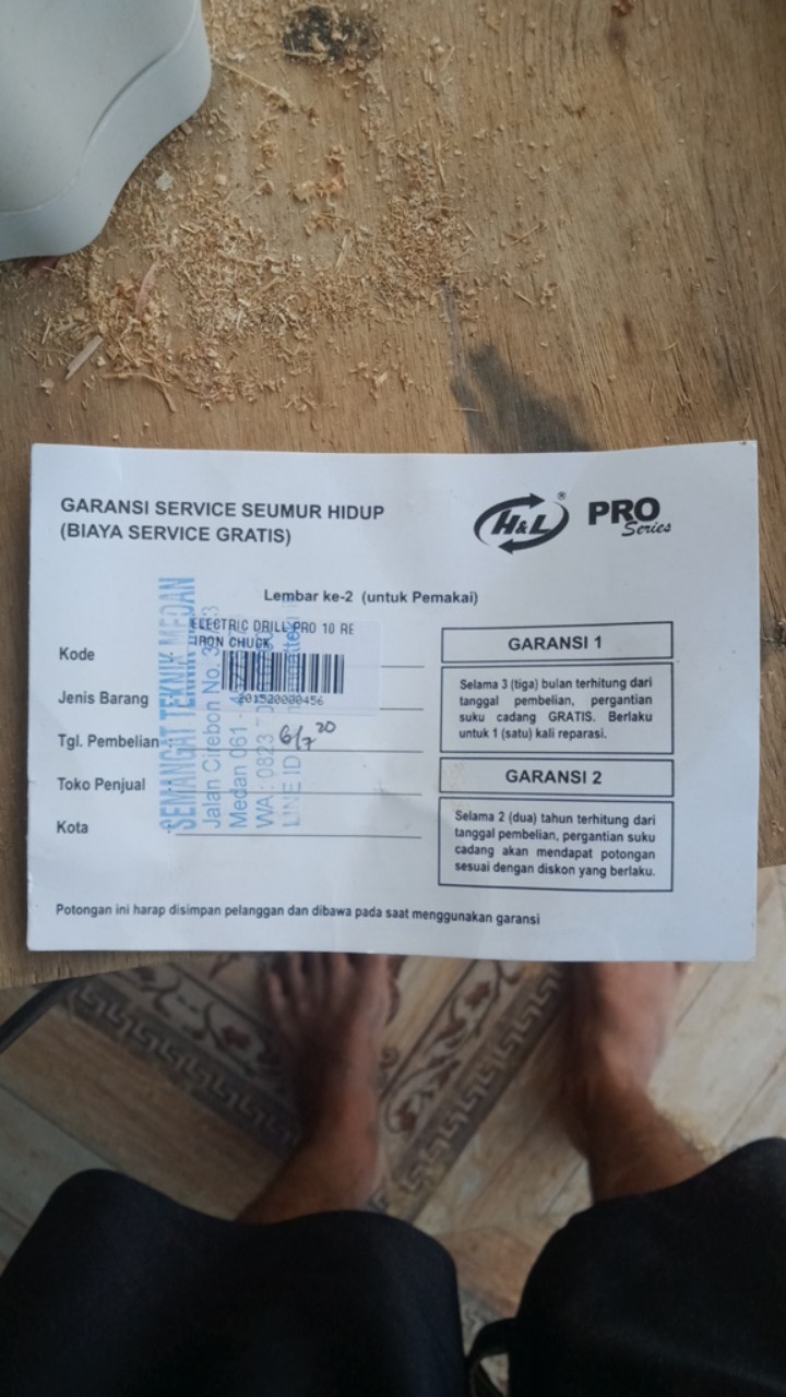 Pro10re Mesin Bor Bisa Kiri Kanan Reverseable 10mm H&l Hl 10 Pro 10re