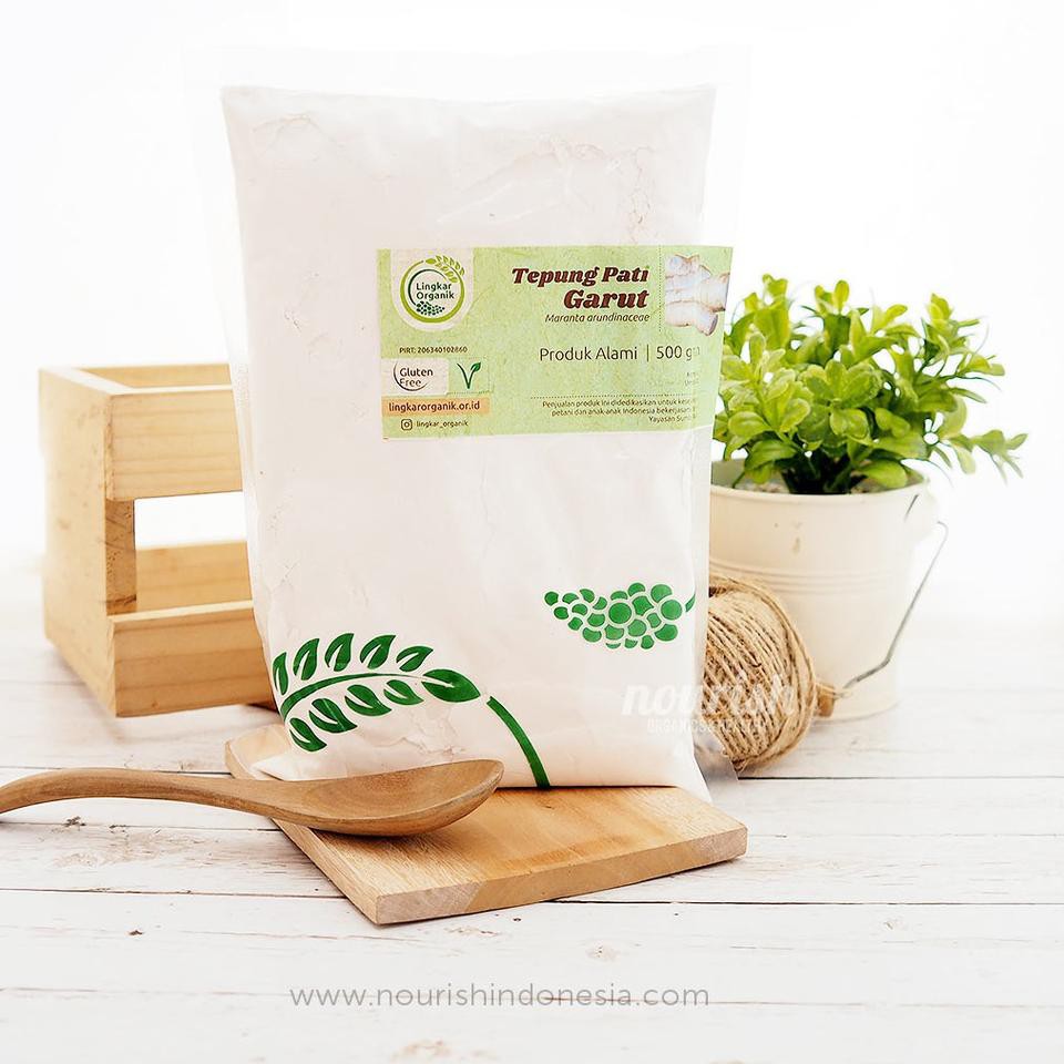 

NCQ Lingkar Organik, Tepung Pati Garut Organik (ARROWROOT POWDER) (500gr) H8Y Best Seller