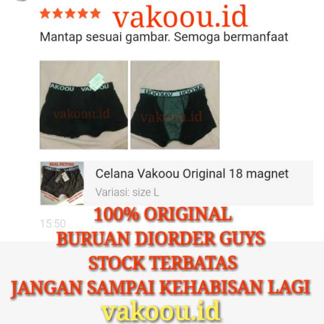 Celana Vakoou original 18 magnet terbukti original