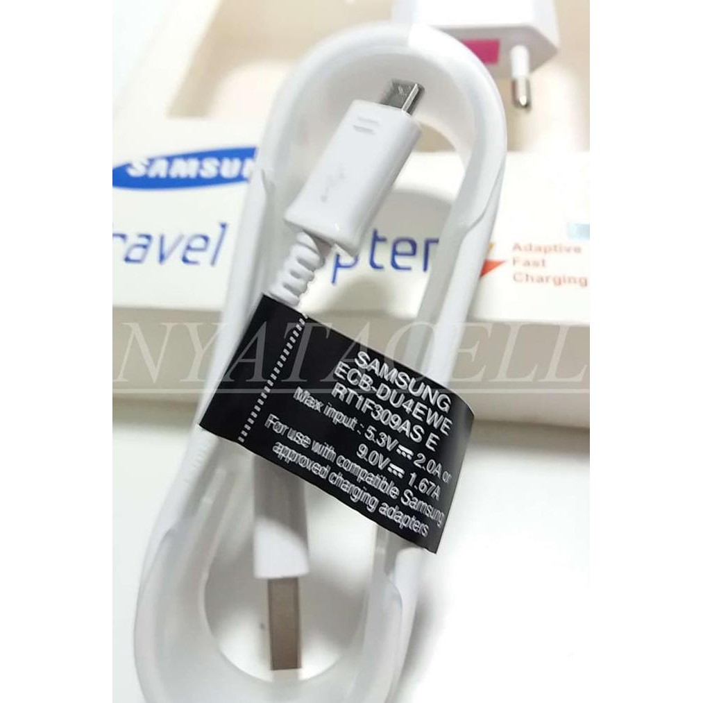 NEW CHARGER SAMSUNG 2A 15W ORIGINAL 100% USB FAST ADAPTIVE NOTE 4 5 S6 - PUTIH MILENIA