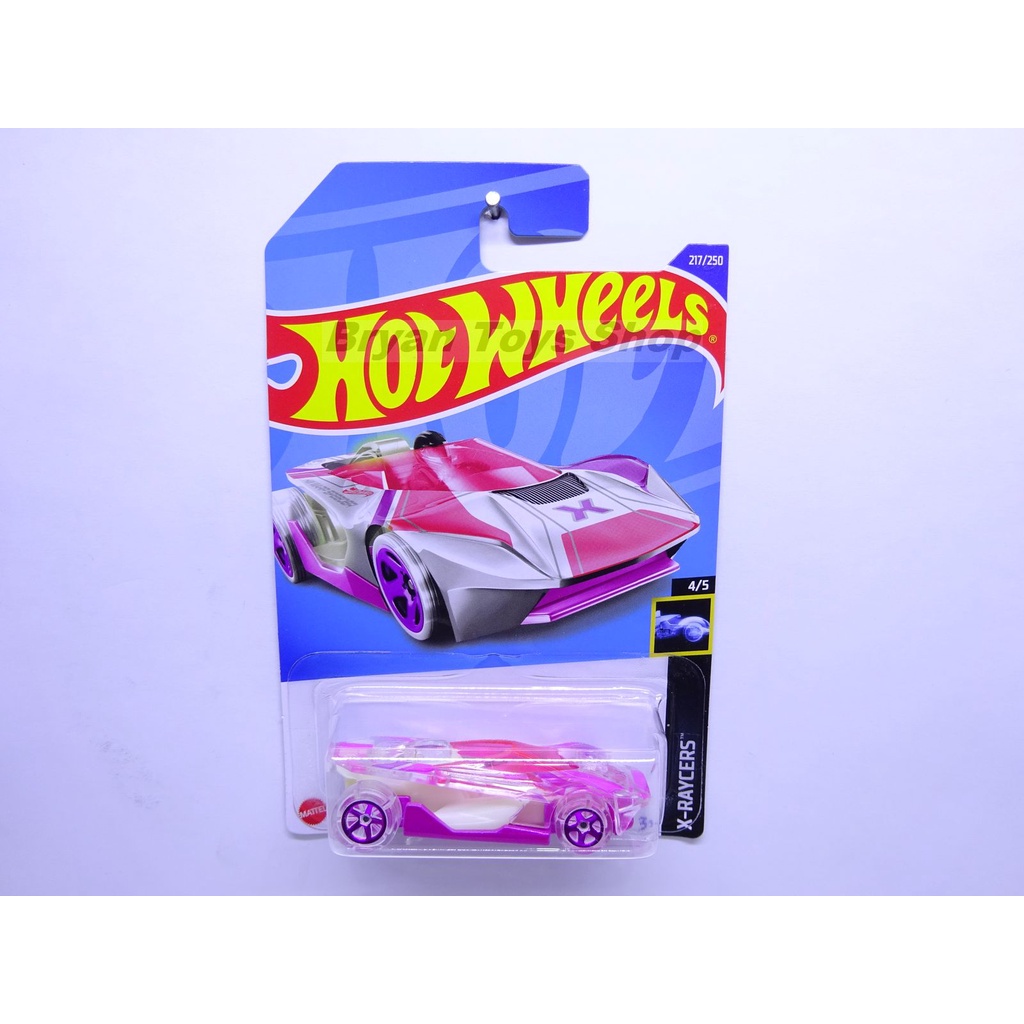 Hot Wheels TH Reg HW Warp Speeder Pink - Mobil Balap Glow In The Dark