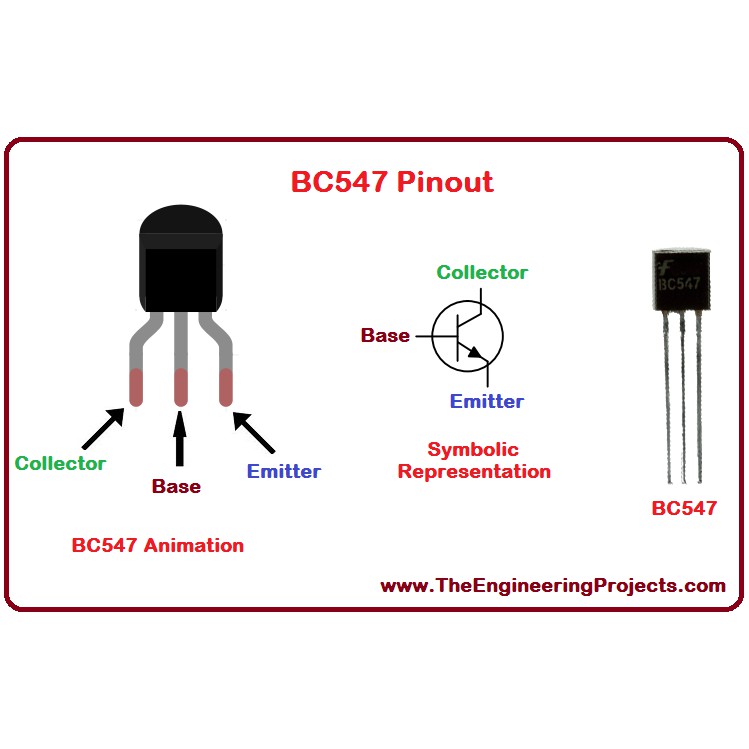 Transistor NPN BC547 TO92