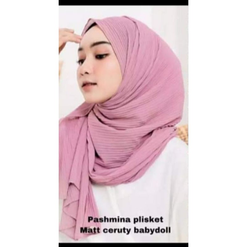 krudung pasmina plisket ceruty premium