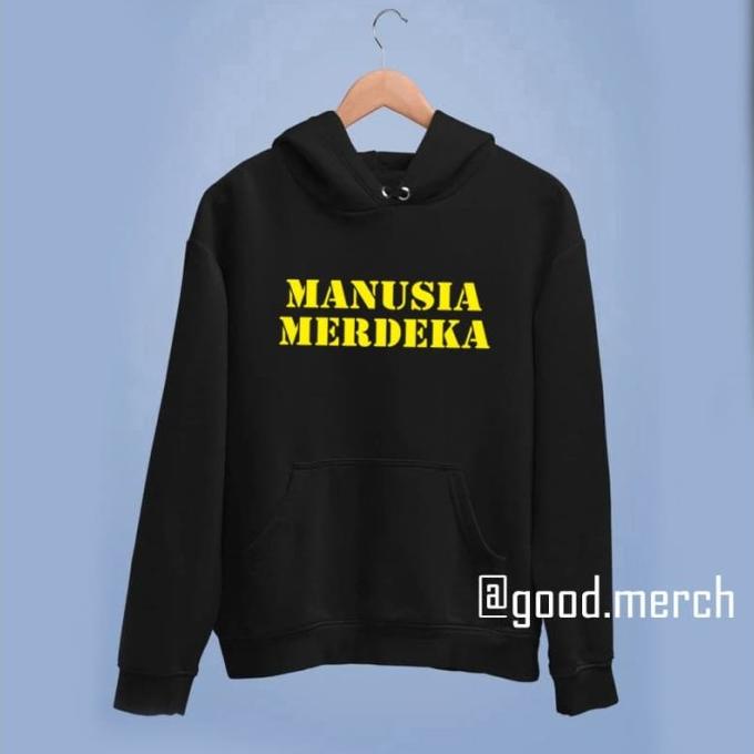 jaket hoodie sweater manusia merdeka