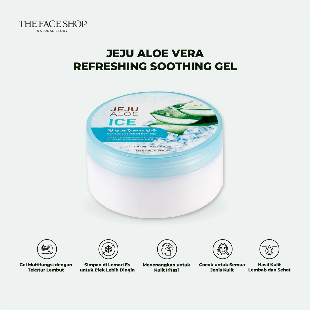 Image of [The Face Shop] Jeju Aloe Vera Refreshing Soothing Gel - 300ml #1