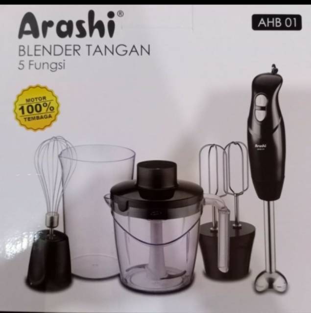 Hand blender ARASHI AHB 01 - 5 in 1 mixer - chopper - food processor