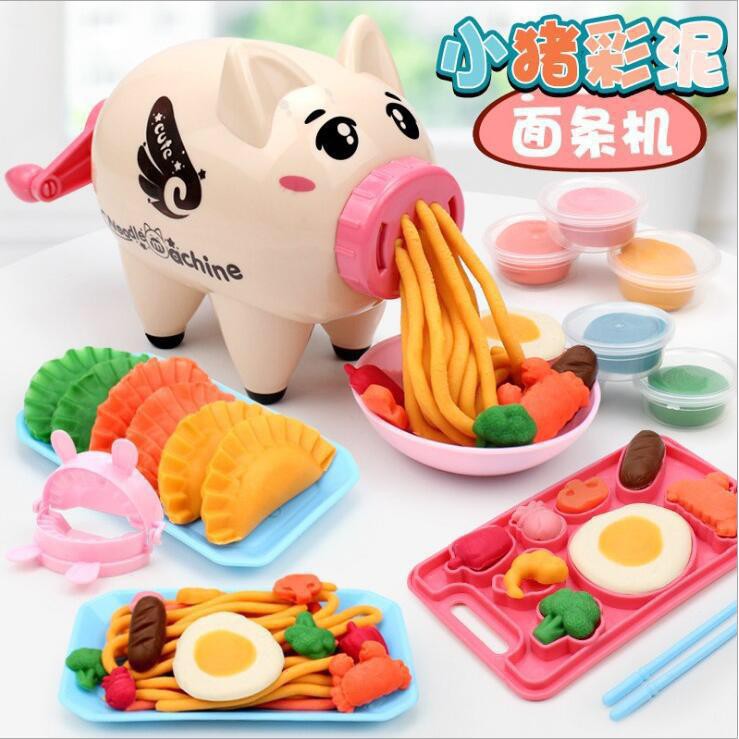 Mainan Fun doh Play Doh Set Kitchen Set Mie Piggy / Mainan Edukasi