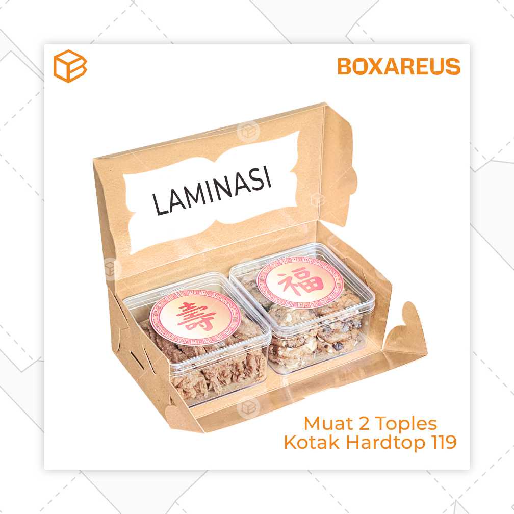 Dus Kue Box Brownies Packaging Roti Kotak Laminasi | CB201007 (20pcs)