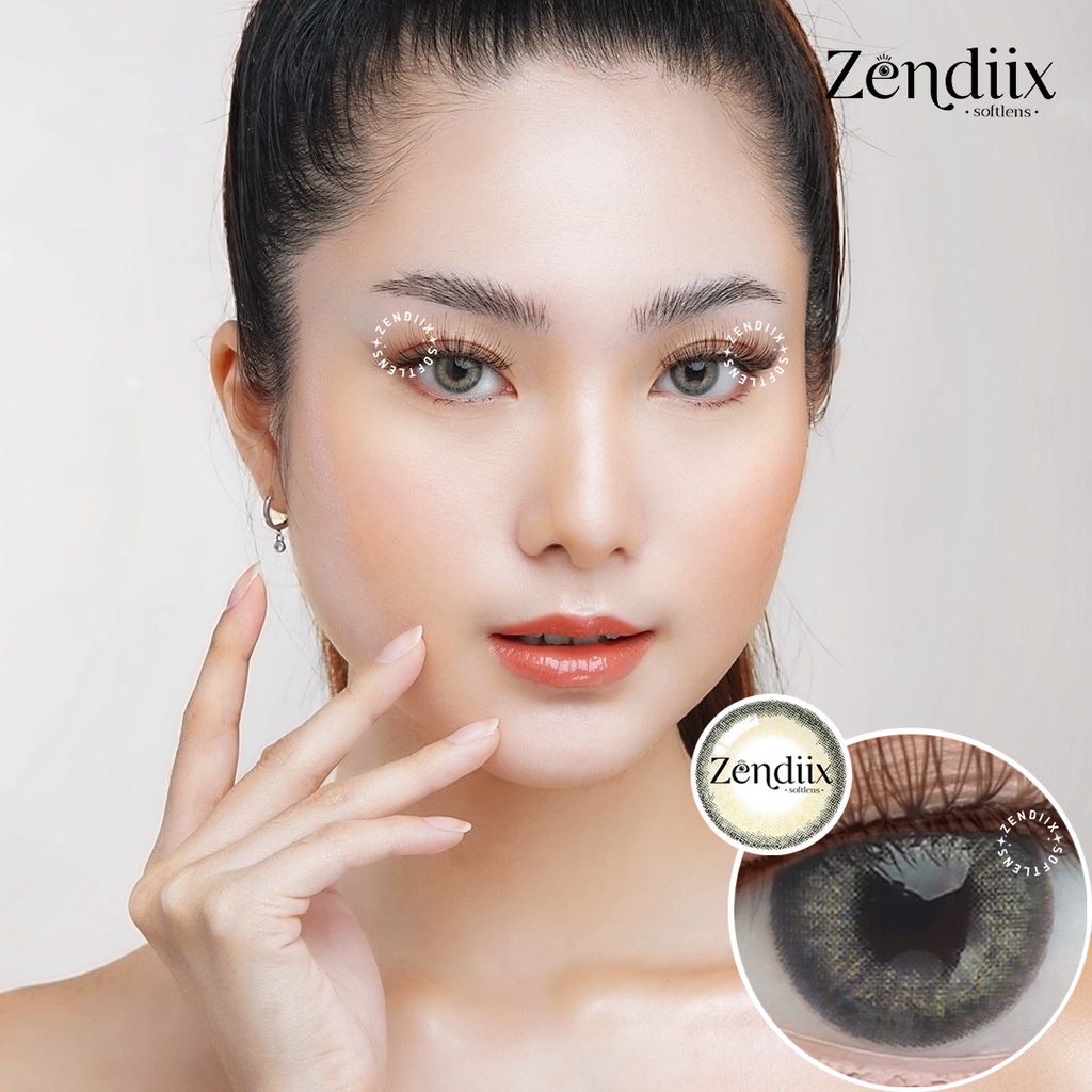 Softlens DNA warna JENNY GREEN 14.5mm Normal Minus