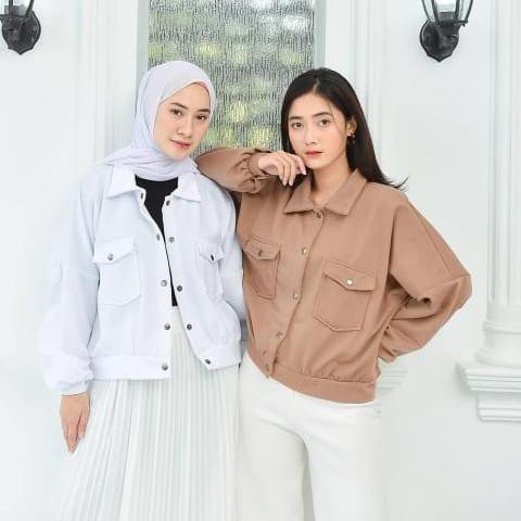 Ω Jaket Wanita Olin Button / Sweater Kekinian ❀