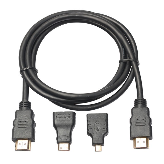 Kabel HDMI 3 In 1 MTECH 1.5m Mini HDMI - Micro HDMI