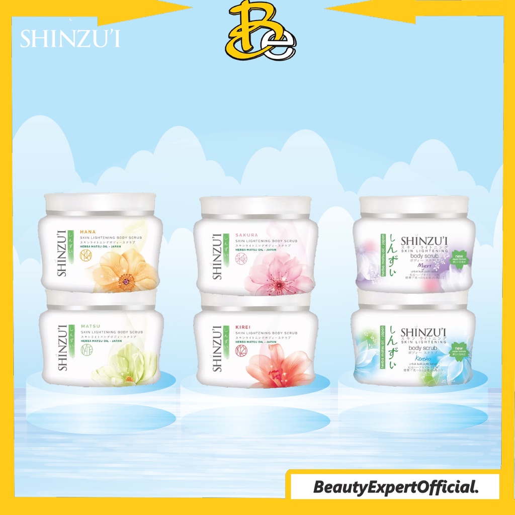 ⭐️ Beauty Expert ⭐️ Shinzui Body Scrub Skin Lightening 110g 200g Body Scrub Shinzui Scrub Matsu Sakura Kensho Kirei Myori Hana