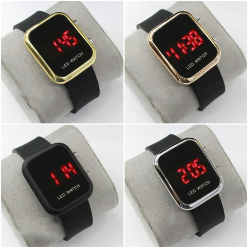 PA JAM TANGAN WANITA PRIA DIGITAL RUBBER LED WATCH GROSIR ORIGINAL HIGH QUALITY JF087