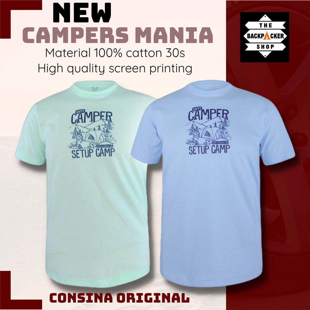 Consina Kaos Lengan Pendek Original Kaos Gunung Outdoor Original