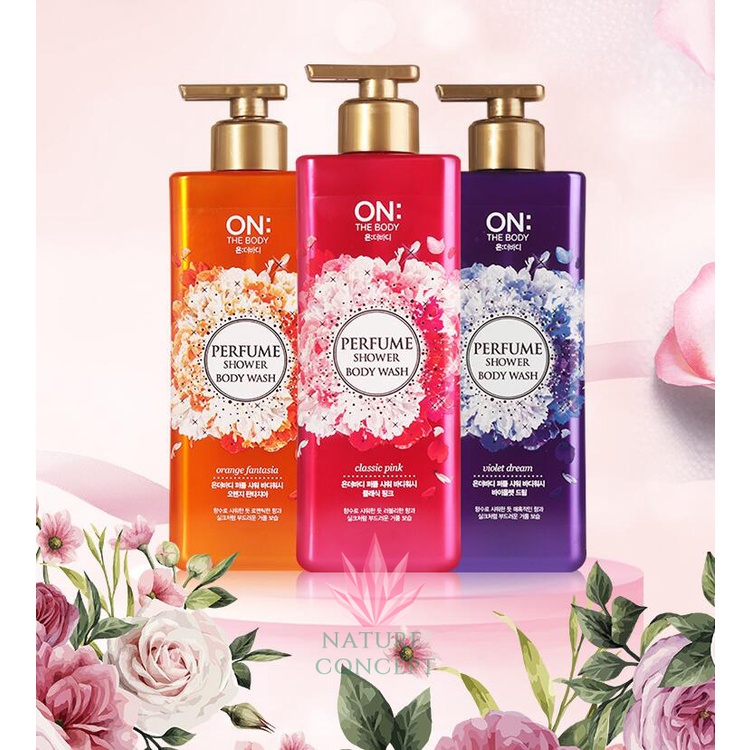 LG ON THE BODY Long Lasting Perfume Body Wash asli KOREA Sabun Cair