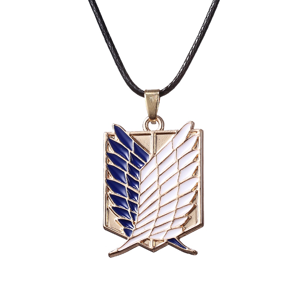 Hu Hu Hu Hu Hu Alat Bantu Pasang Kacamata♡ Kalung Rantai Dengan Liontin Anime Attack On Titan Untuk Wanita