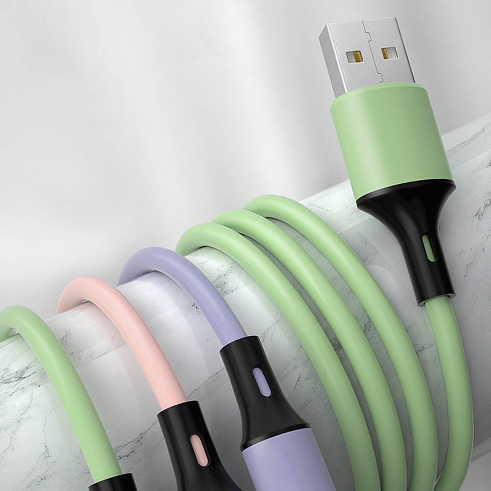 Kabel Data / Charger USB Tipe c Fast Charging Warna Macaron Untuk Android