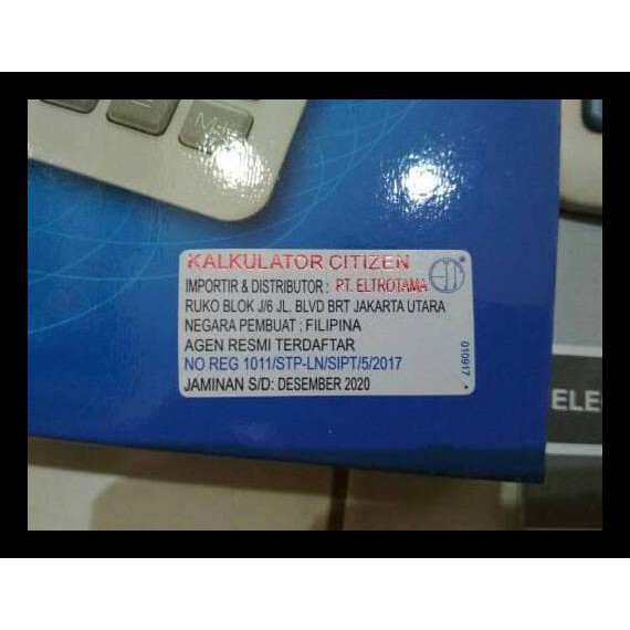 

Hot Product Kalkulator Citizen Sdc-868L Asli Original (Dijamin Original) Terjamin