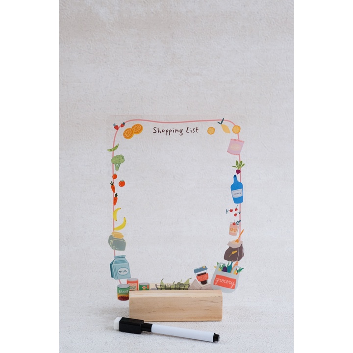 

Bebesail acrylic shoping list A5 groceery