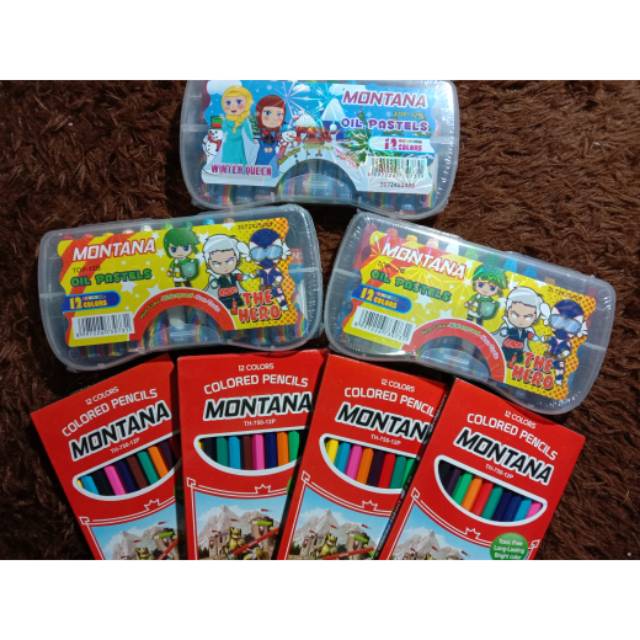 

CRAYON DAN PENSIL WARNA ISI12 PCS
