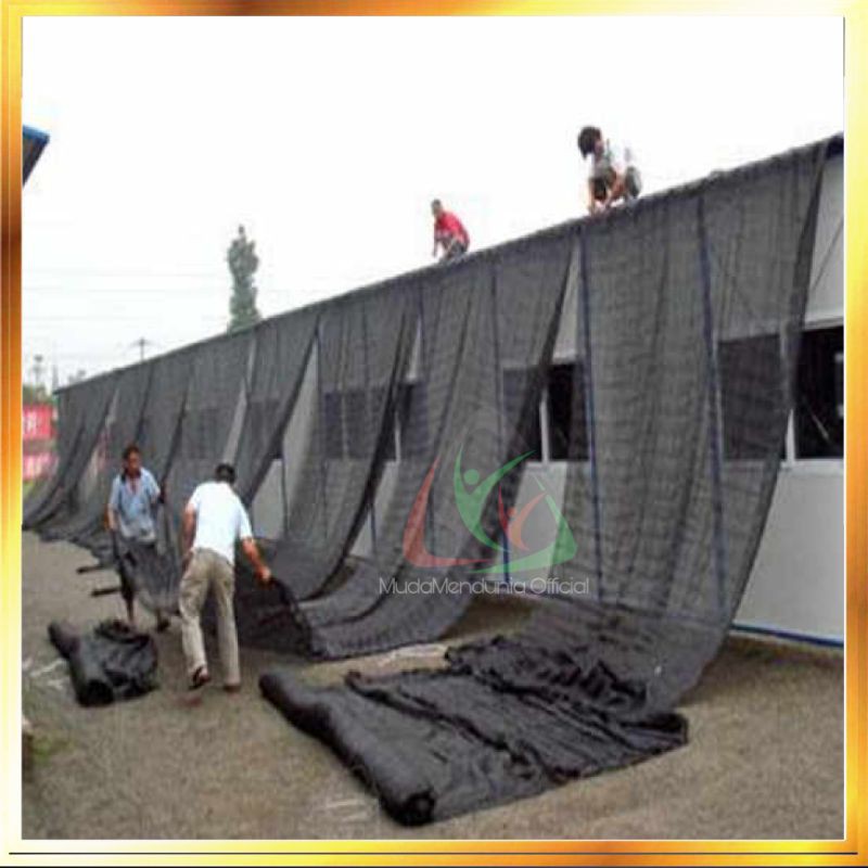 Jaring atap tanaman paranet shading net 75 UV lebar 3m Jaring atap tanaman paranet shading net 75 UV lebar 3m