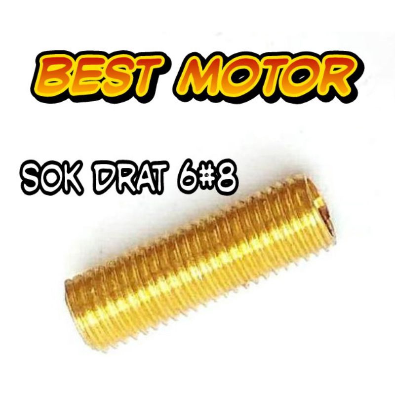sok drat sok 6#8. atau baut 10 dalam 12 luar