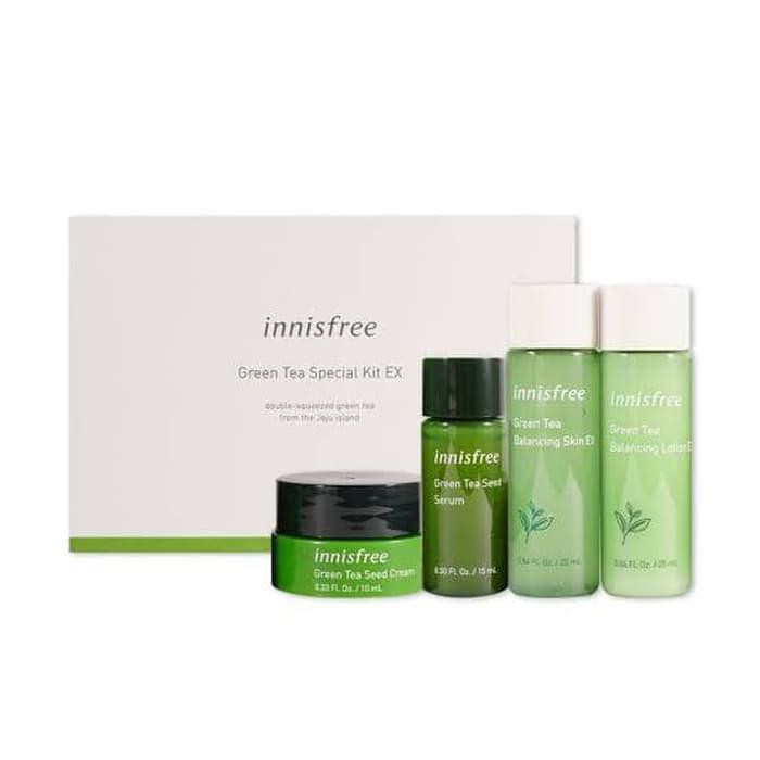 Innisfree Green Tea Special Kit Ex Trial Kit 4 Items Indonesia