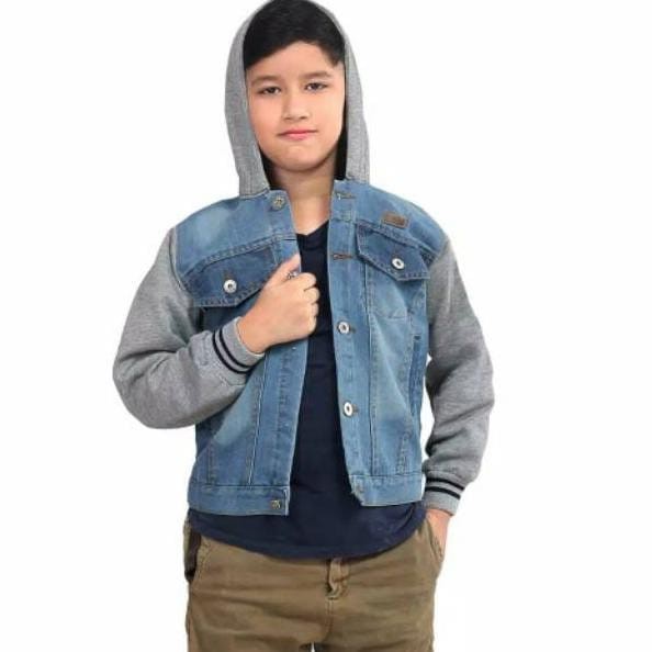 Jaket Anak Laki-Laki-Jaket Jeans Denim Usia 4  s/d 12 Tahun