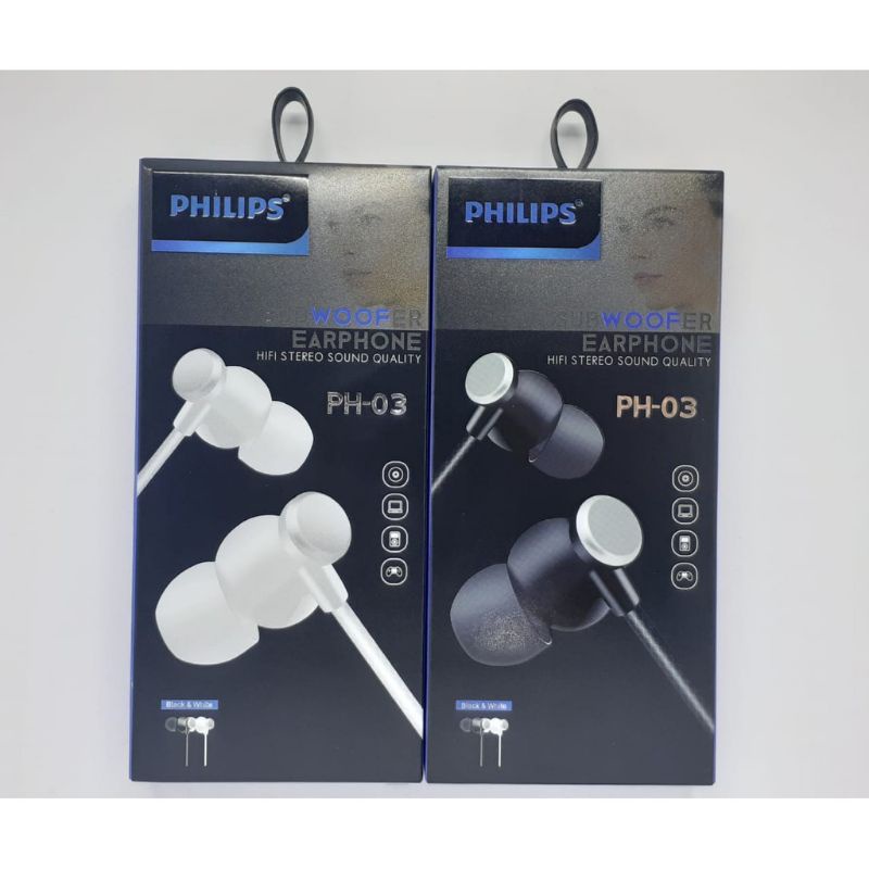 Handsfree Earphone Philips PH-03 Subwoofer Earphone