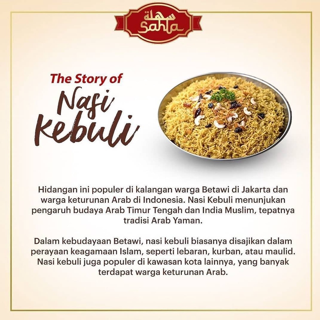 

Nasi Kebuli (300gr)