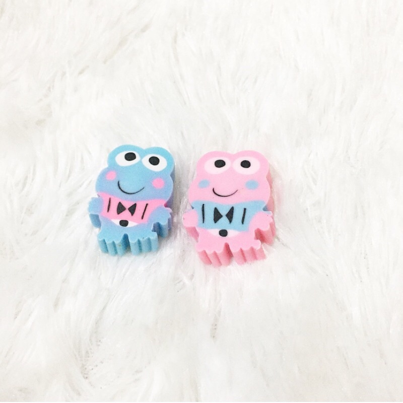 

Animal Character Eraser Penghapus Kodok ATK Set 2pcs Frog Animal Character Binatang